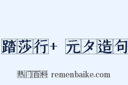 踏莎行+元夕造句是什么意思的图片